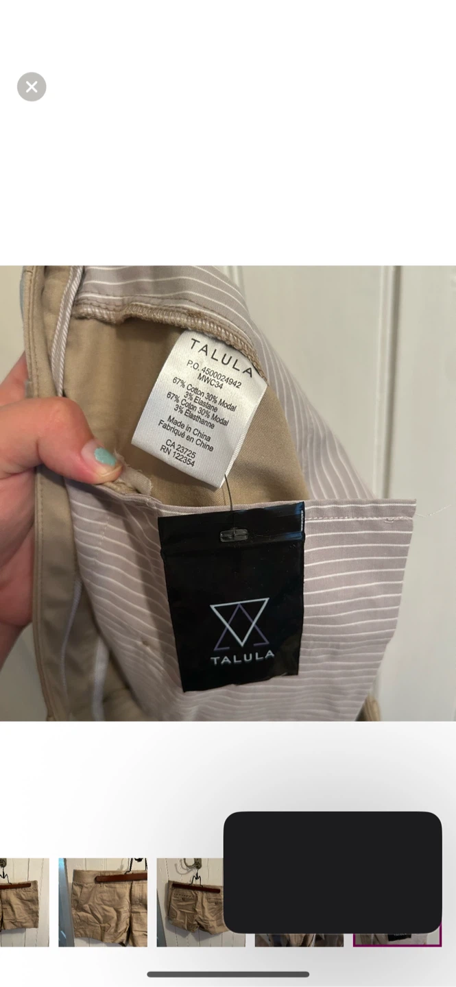Talula Khaki Shorts - Size 8 - photo 5