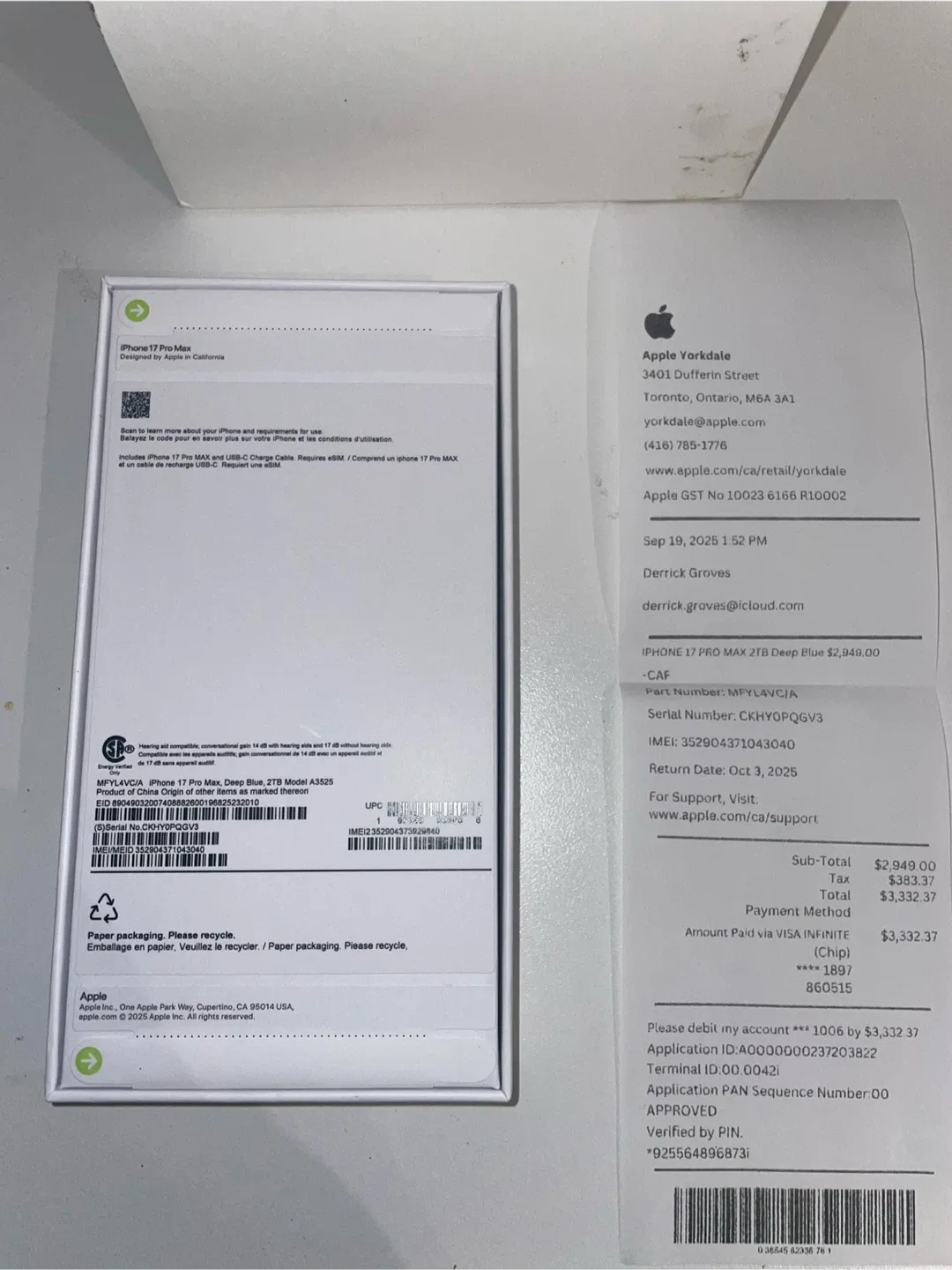 iPhone 17 Pro Max 2TB Deep Blue image indicator(2)