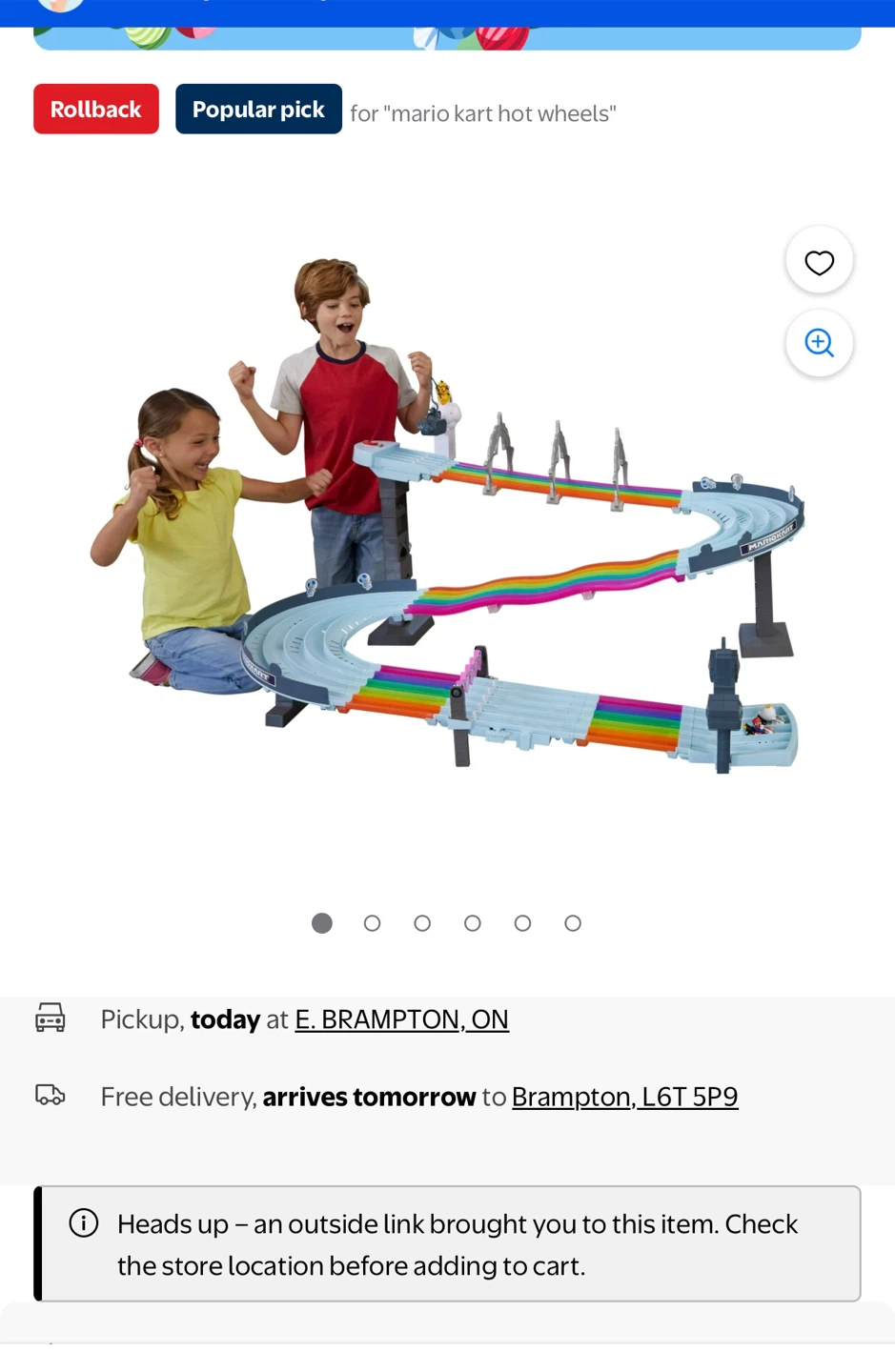 Mario Kart Hot Wheels Track Set