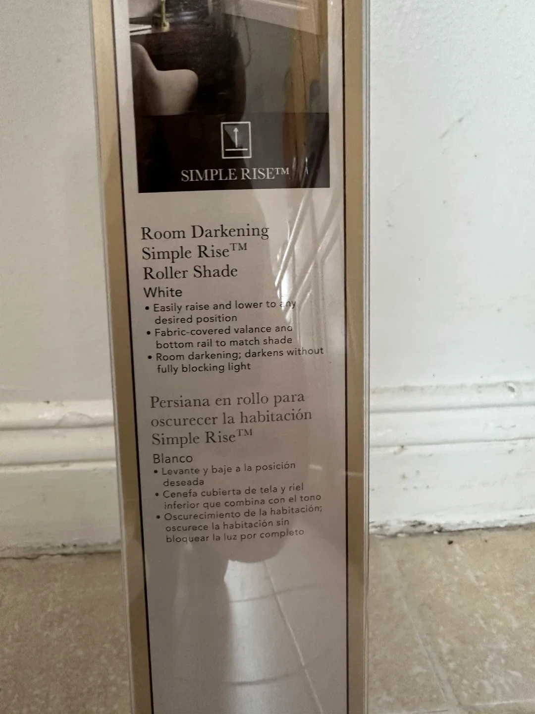Allen + Roth White Room Darkening Roller Shade 27x72 image indicator(2)