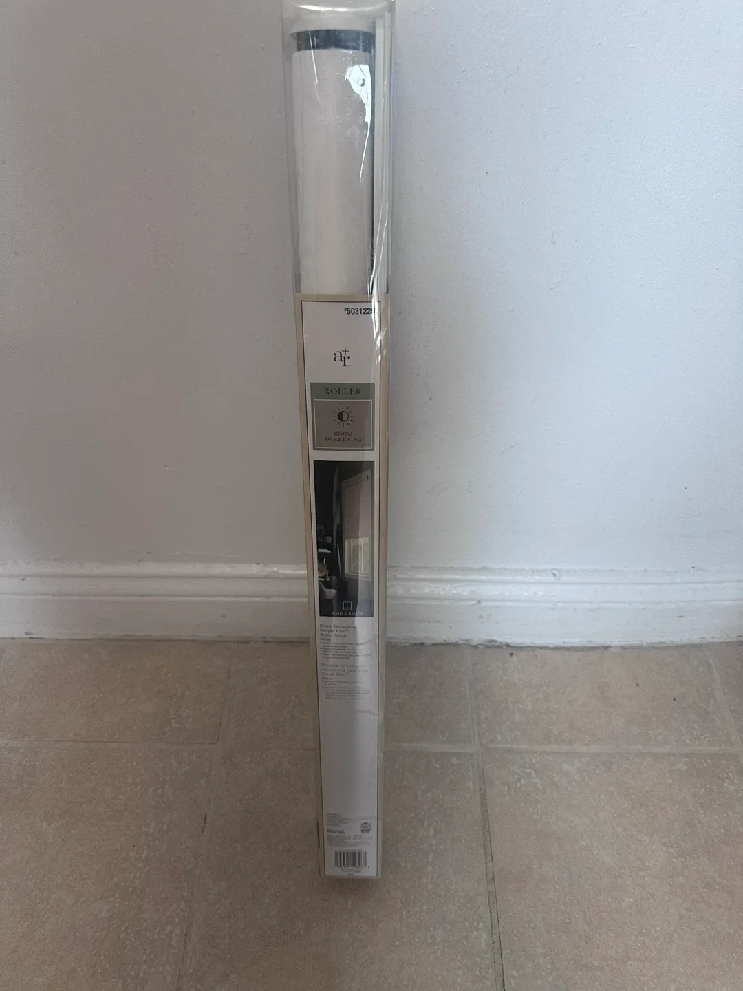 Allen + Roth White Room Darkening Roller Shade 27x72 image indicator(5)