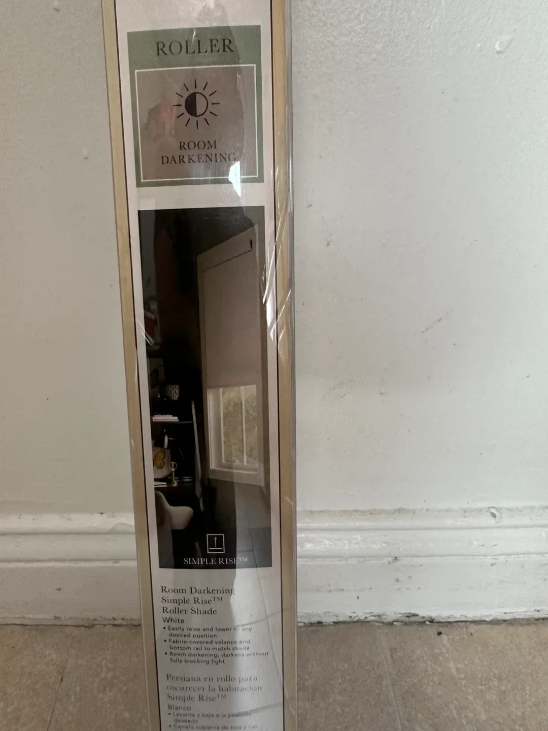 Allen + Roth White Room Darkening Roller Shade 27x72 image indicator(3)