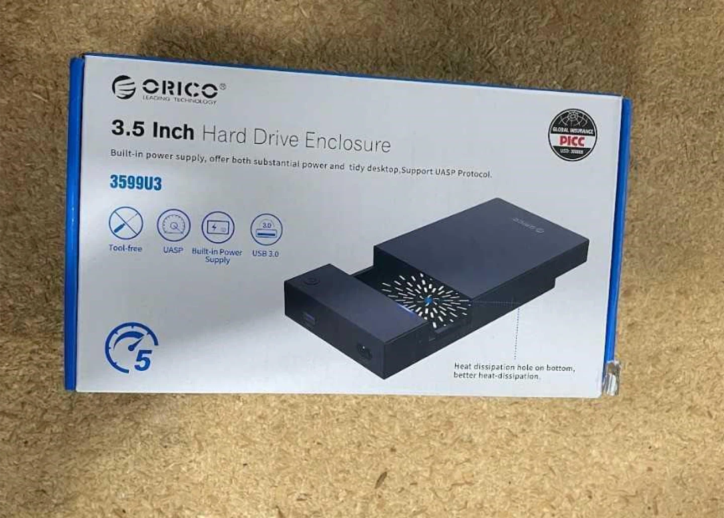 Orico 3.5 Inch Hard Drive Enclosure - 3599U3
