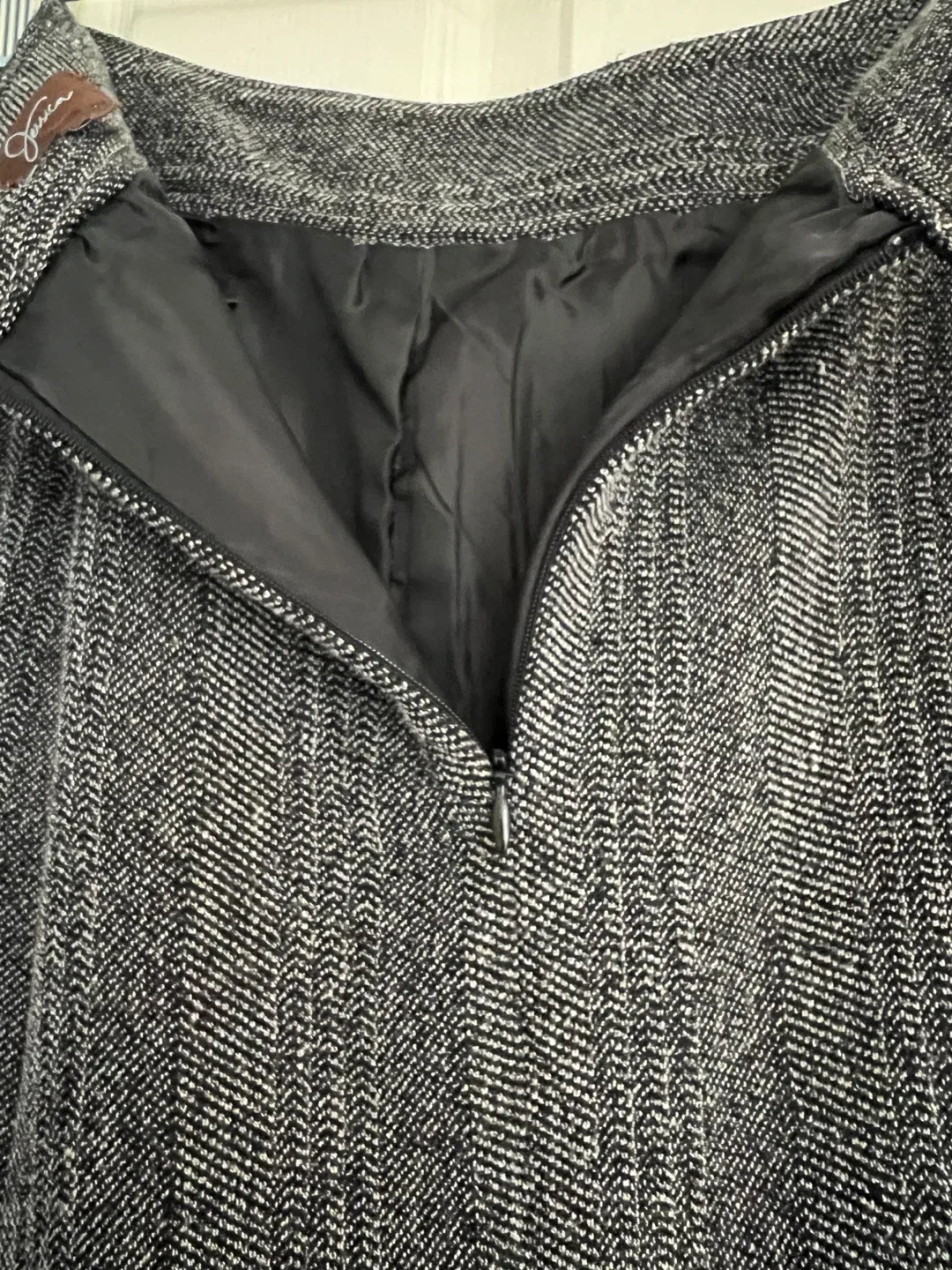 Jessica Grey Herringbone Skirt image indicator(8)