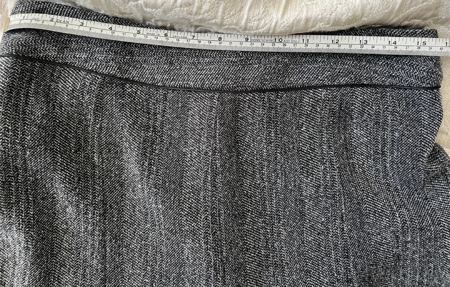 Jessica Grey Herringbone Skirt image indicator(9)