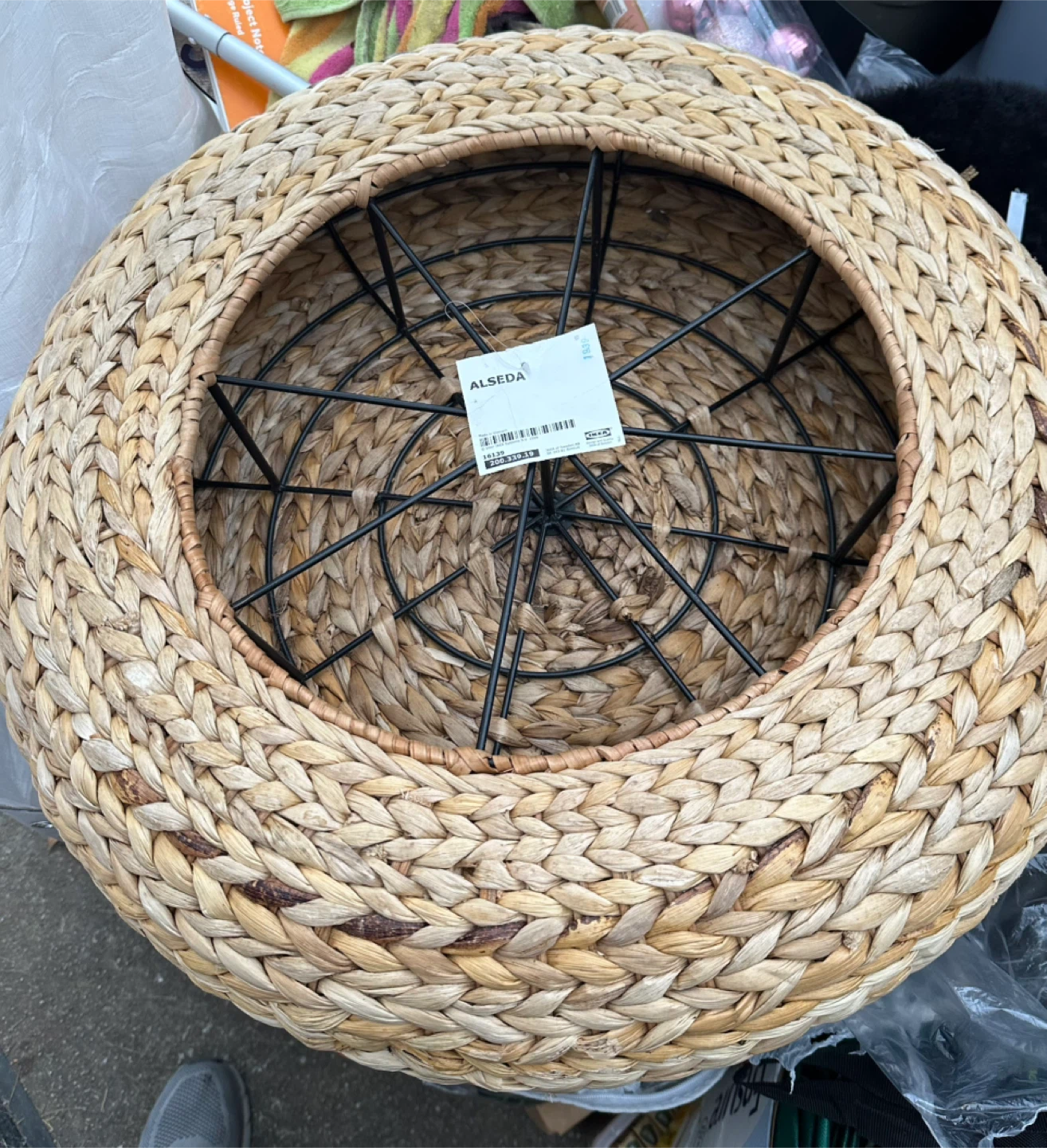 IKEA ALSEDA Stool, banana fiber - photo 4