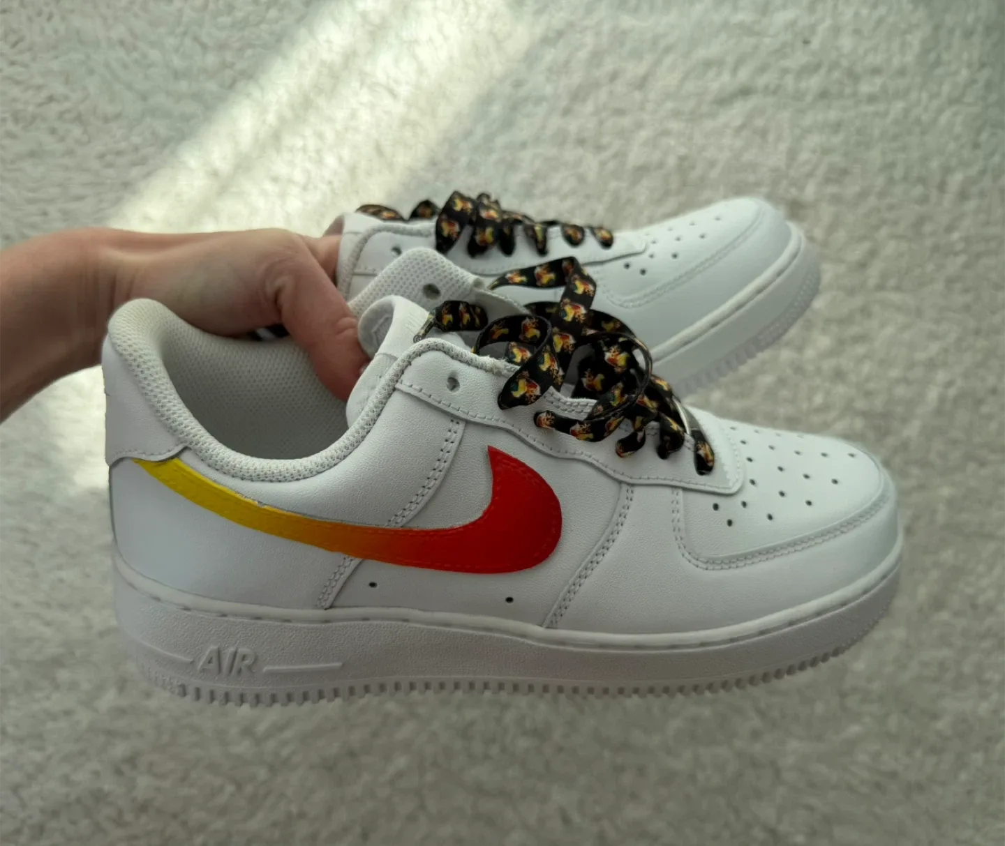 New Nike Air Force 1 White Custom by Retail Store Sneakers image indicator(2)