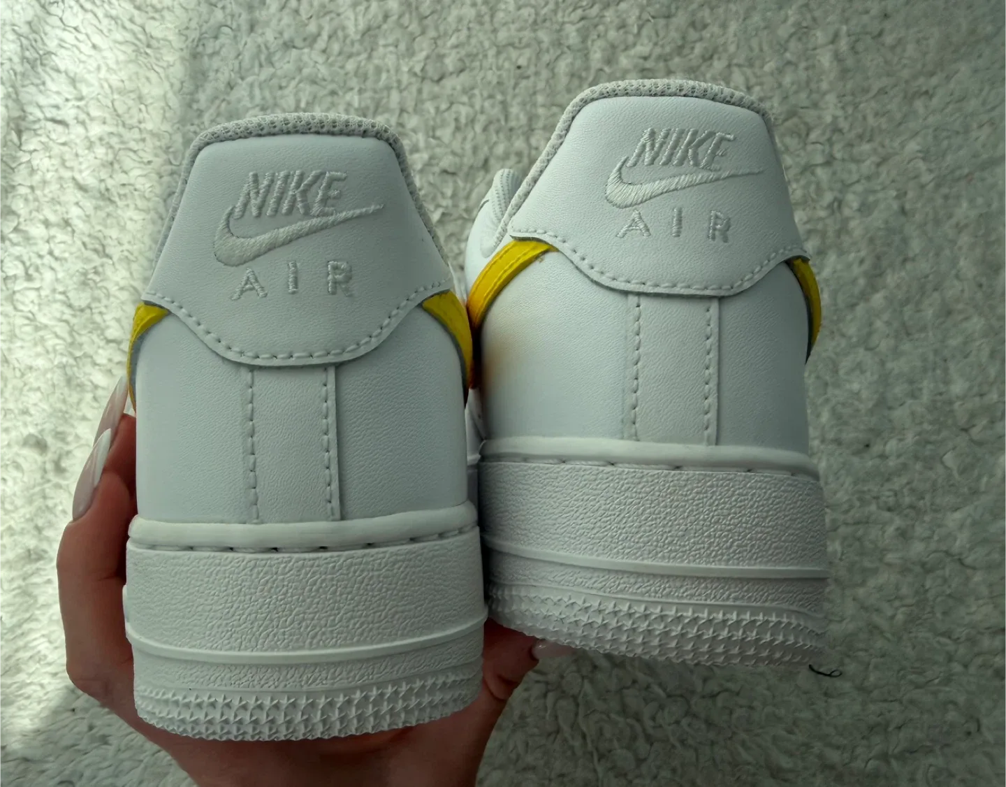 New Nike Air Force 1 White Custom by Retail Store Sneakers image indicator(3)