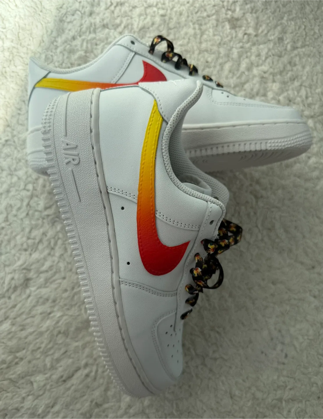 New Nike Air Force 1 White Custom by Retail Store Sneakers image indicator(6)
