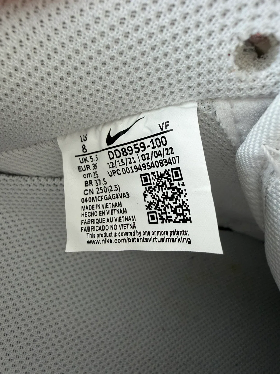 New Nike Air Force 1 White Custom by Retail Store Sneakers image indicator(8)