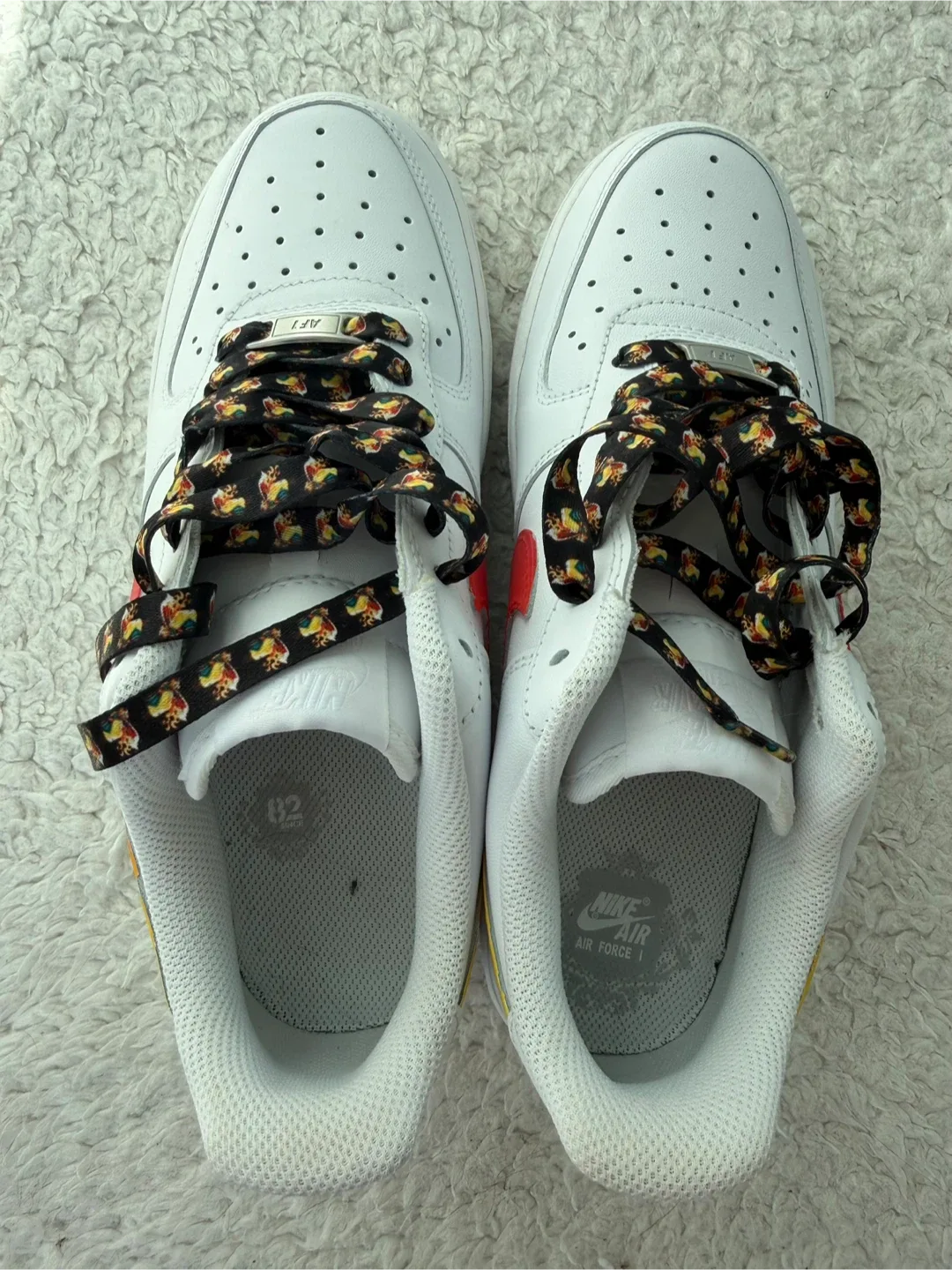 New Nike Air Force 1 White Custom by Retail Store Sneakers image indicator(7)