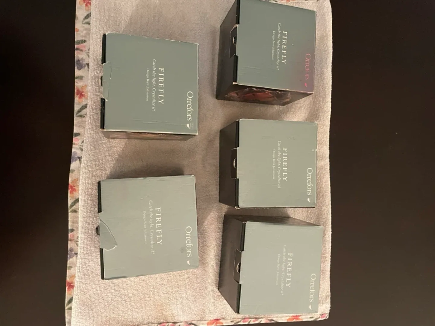 Orrefors Firefly Crystal Tealight Candleholder x5 image indicator(5)