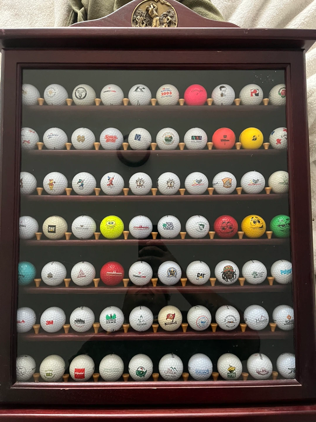 Golf Ball Collection Display Case