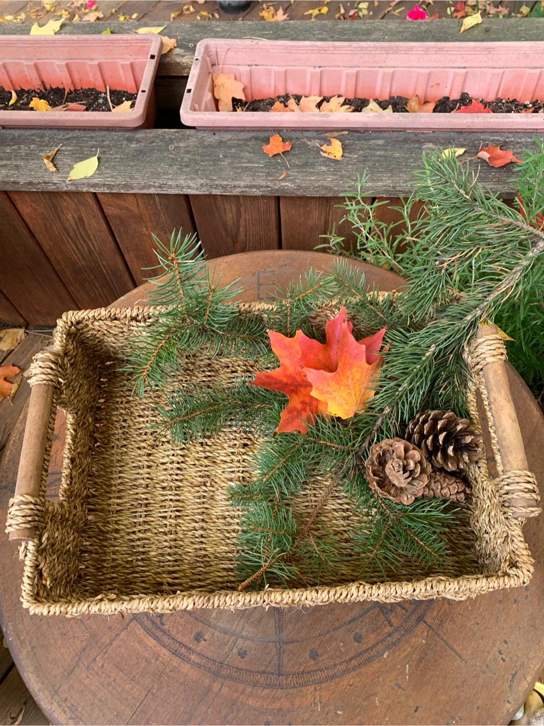 Woven Seagrass Basket with Handles - photo 2