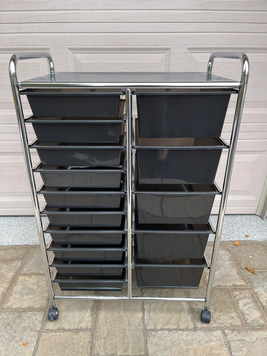 15 Drawer Rolling Storage Cart Mobile Storage Organizer - photo 2