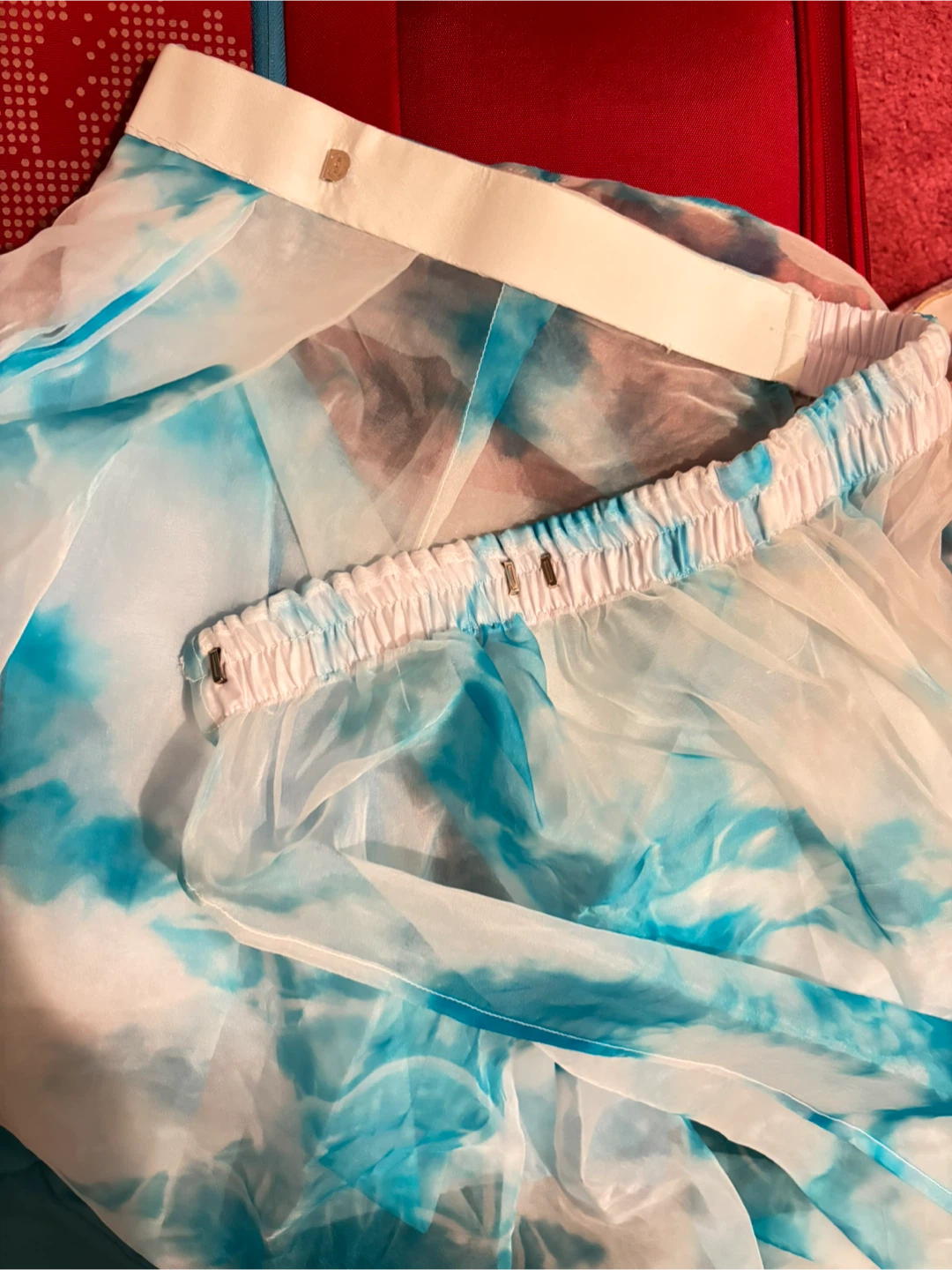 Light Blue Blouse and saree Set