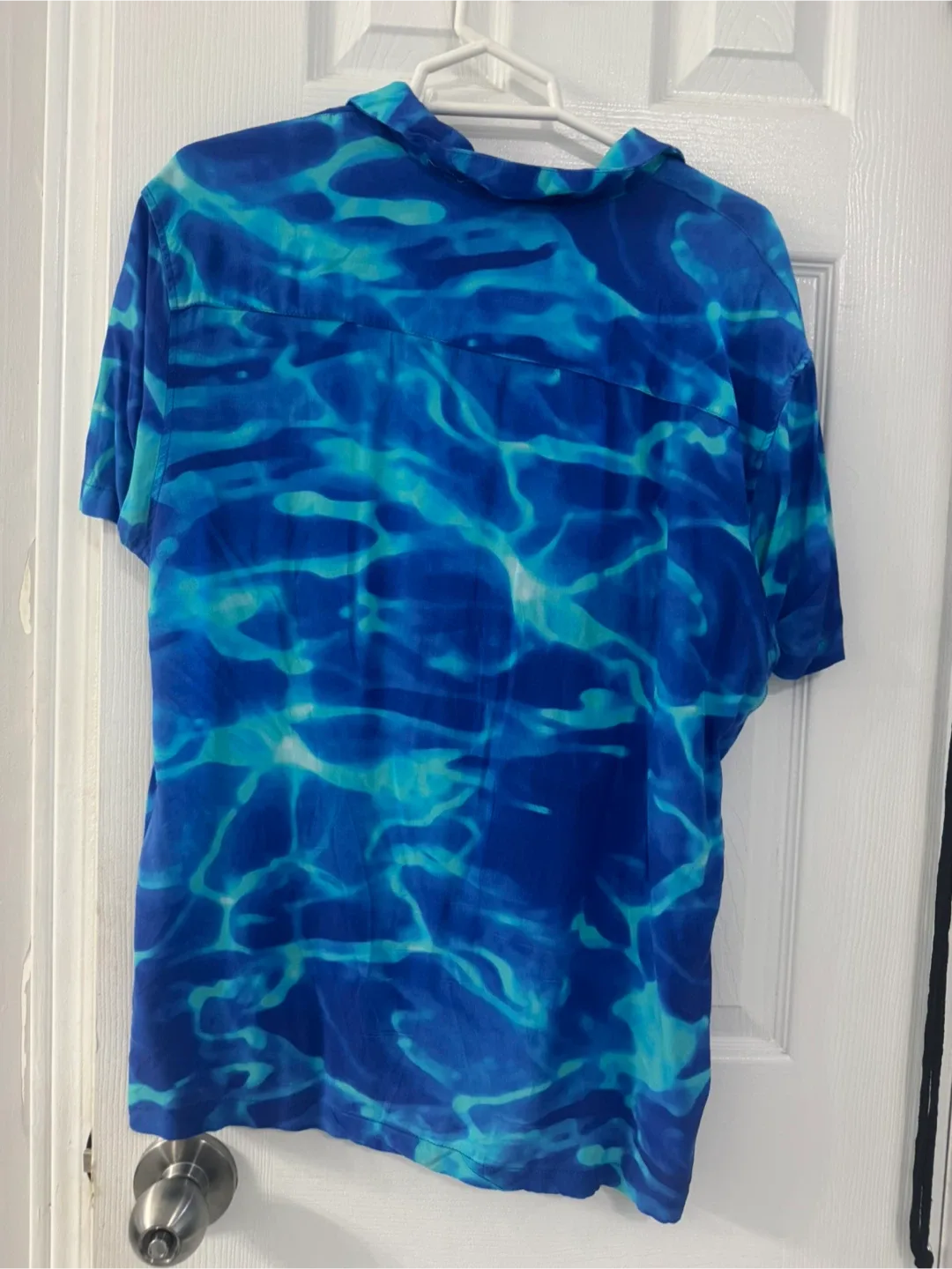 Pull&Bear Blue Patterned Shirt - Size M image indicator(2)