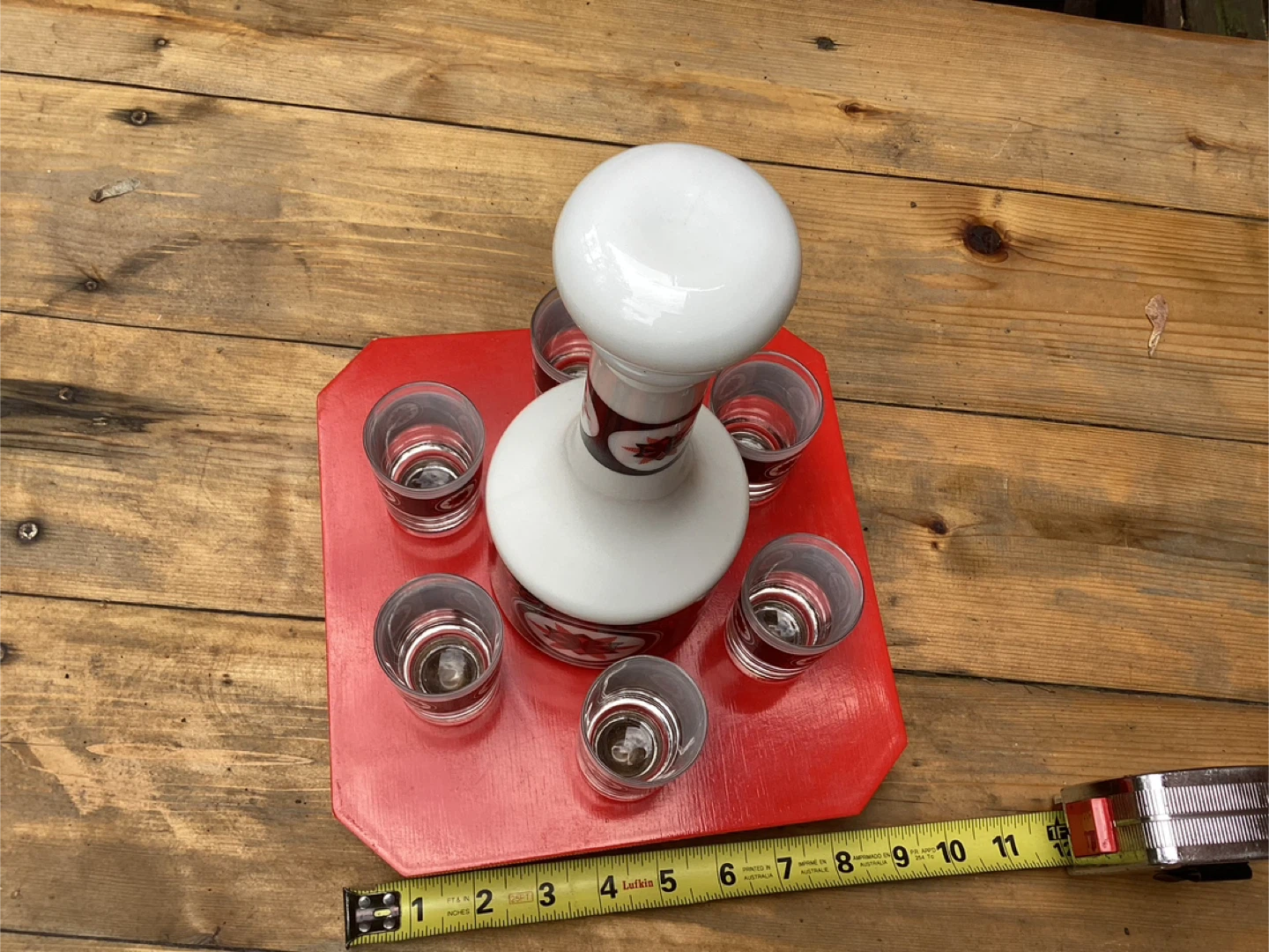 Vintage Liquor Decanter Set with 6 Shot Glasses - photo 2