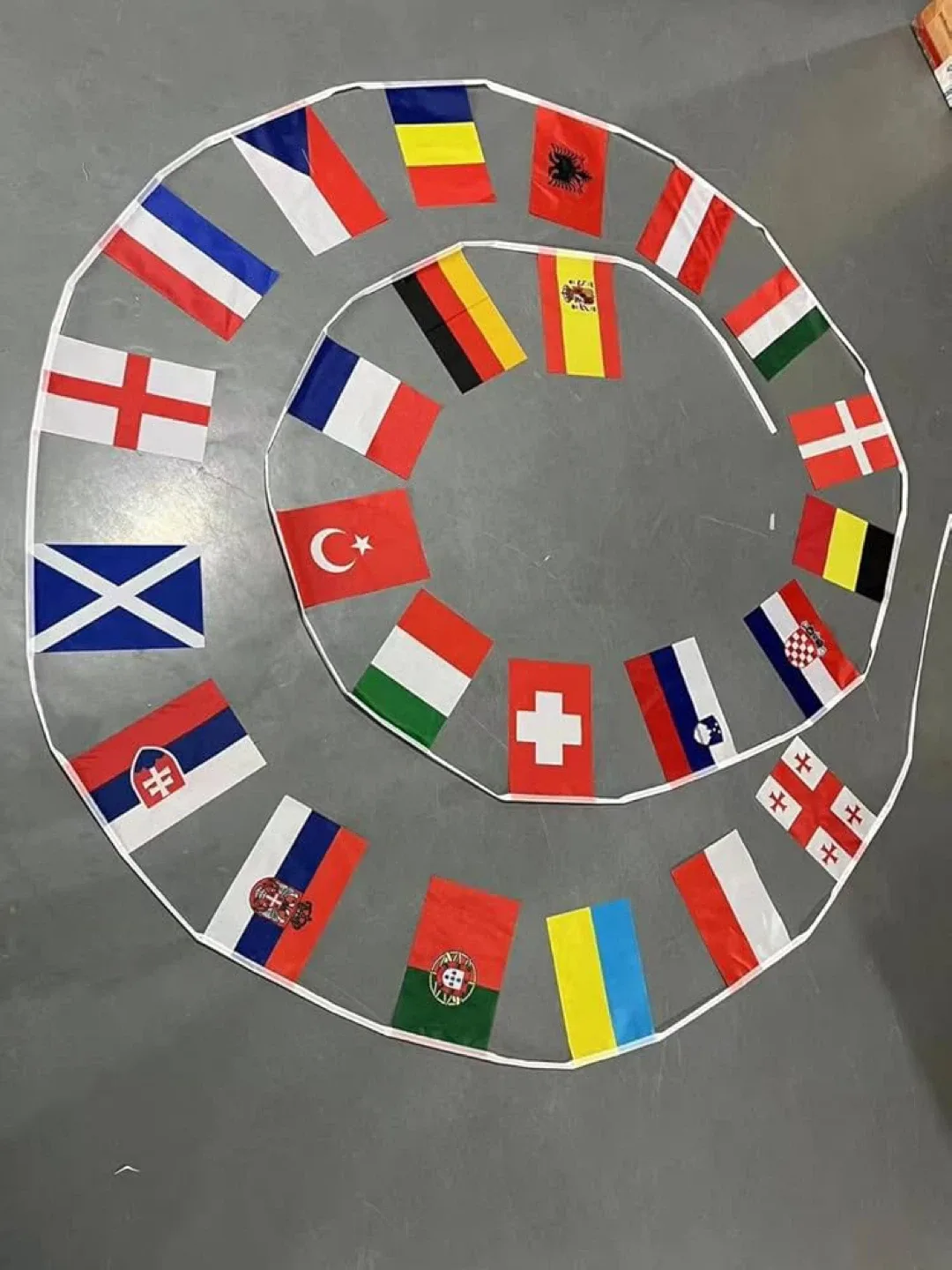 European countries string flag thumbnail