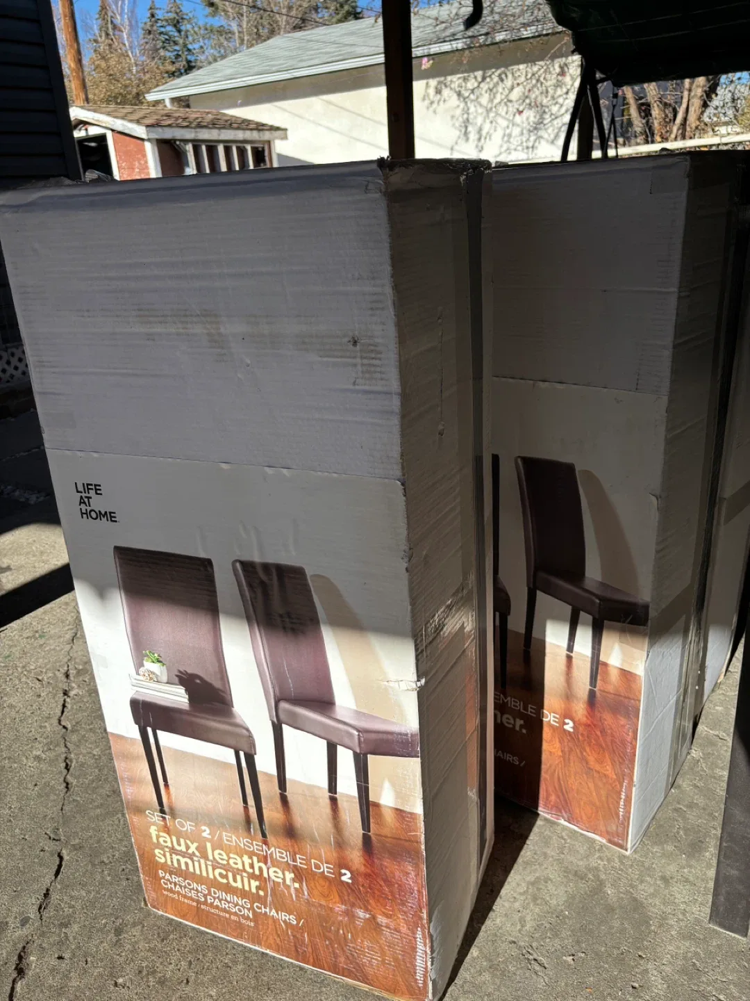 Life At Home Faux Leather Dining Chairs (Set of 2) image indicator(2)