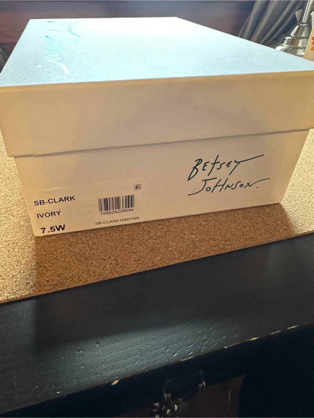 Betsey Johnson Ivory Embellished Heels, Size 7.5 WIDE image indicator(6)