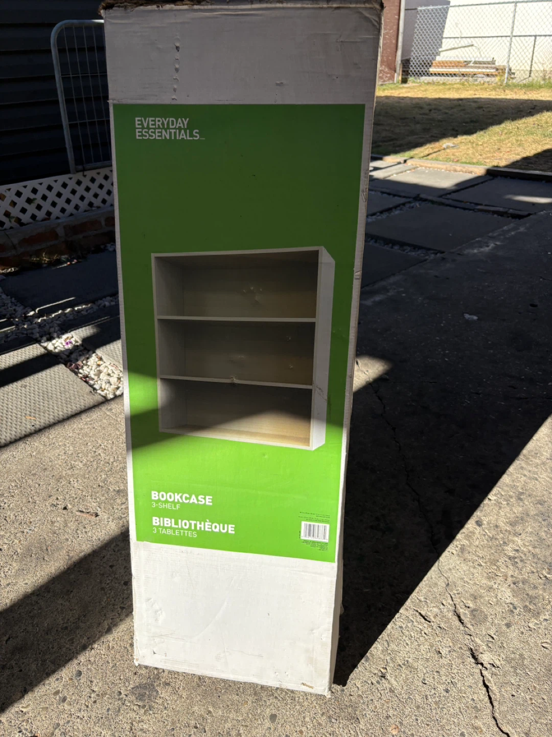 Everyday Essentials 3-Shelf Bookcase - New in Box