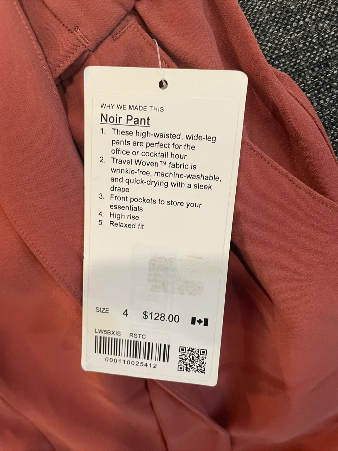 Lululemon Noir Pant, Size 4, High-Waisted image indicator(3)