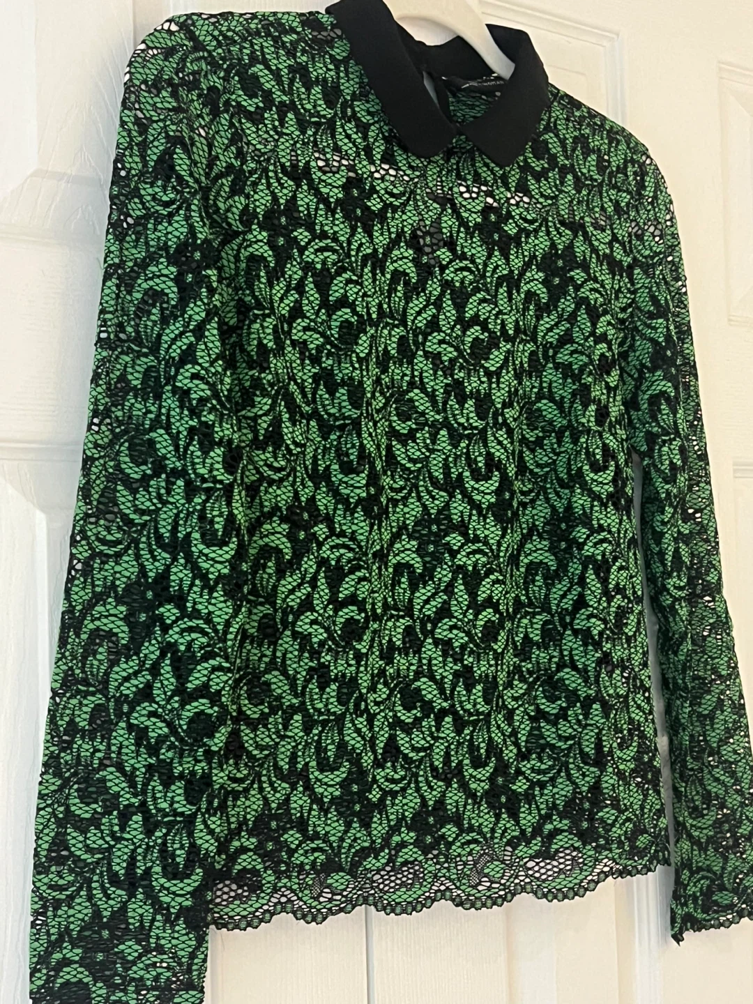Green Lace Top Size Small - photo 2
