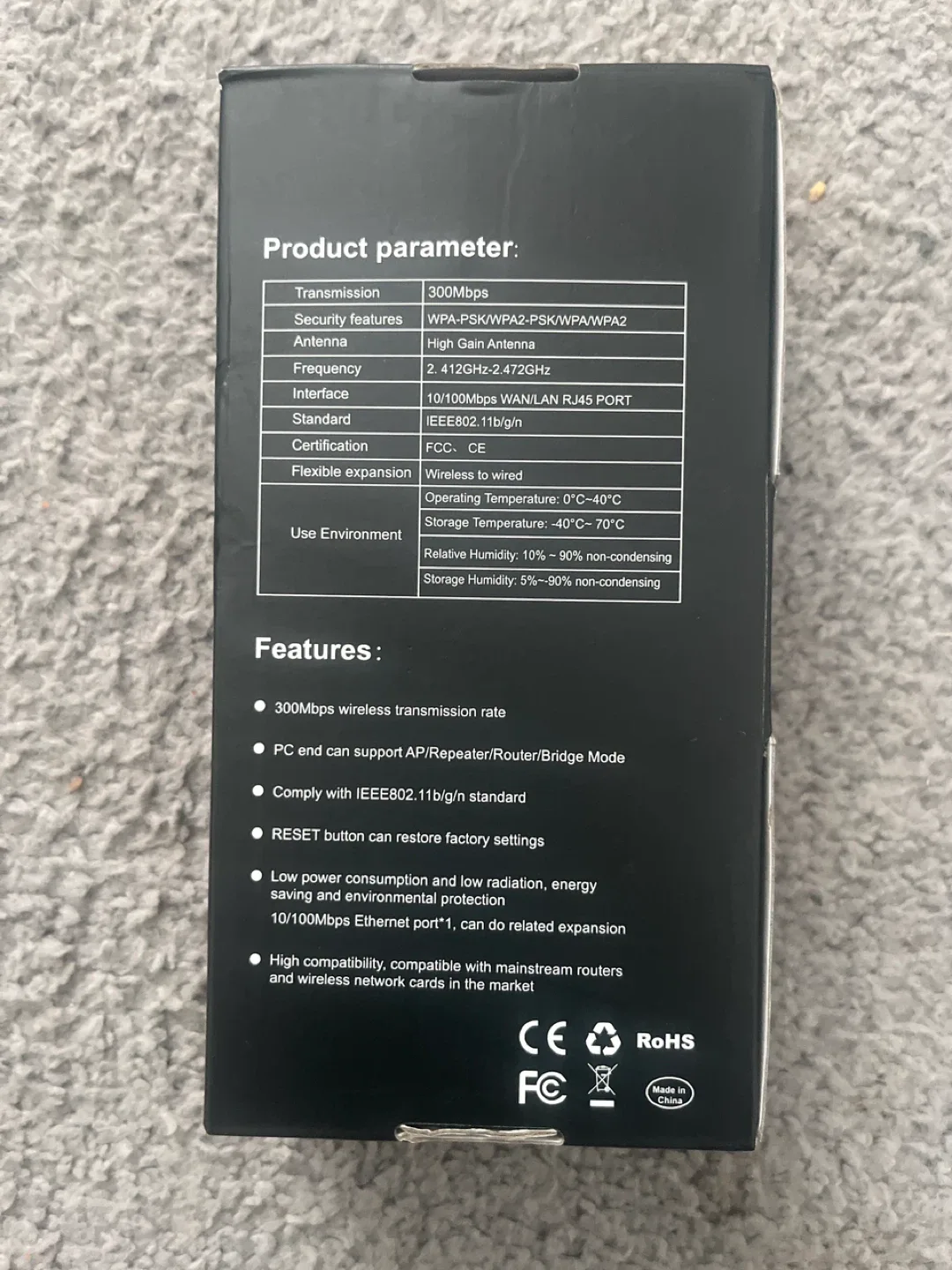 300Mbps WiFi Range Extender CF-WR302S image indicator(2)