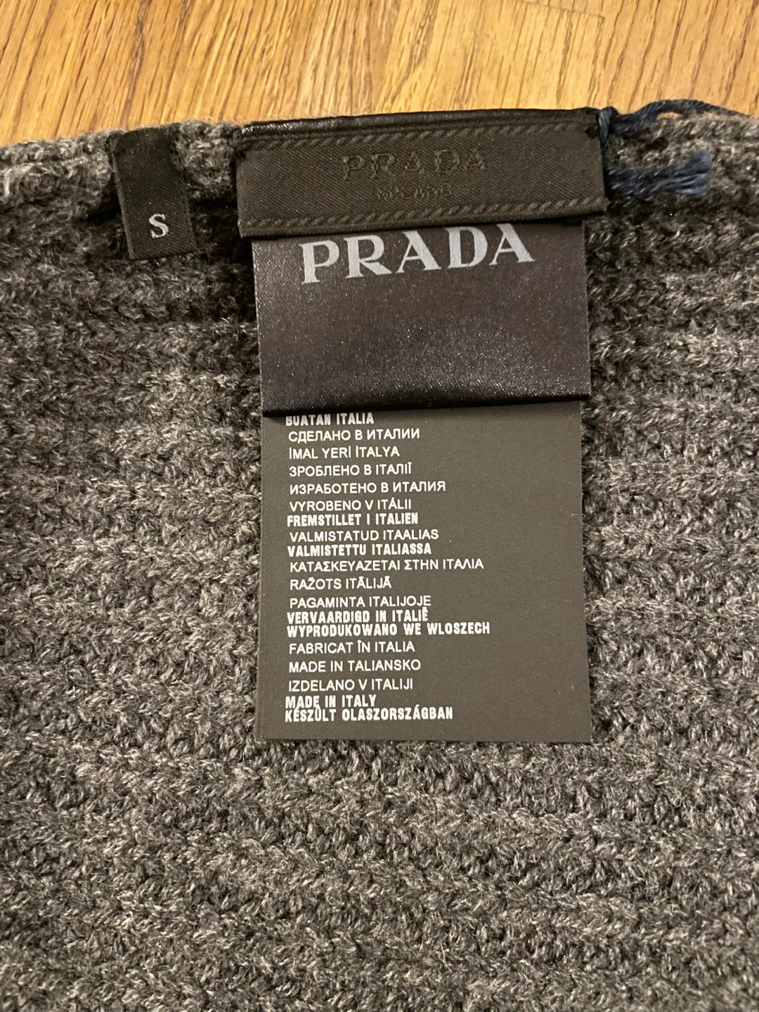 Prada Gray Knit Beanie - Size Small - photo 3