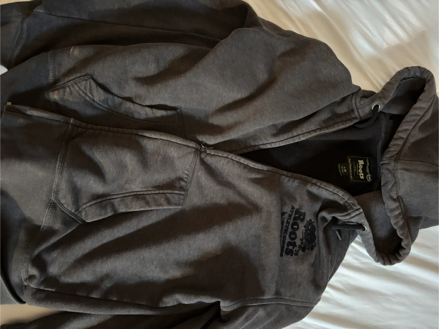 Roots L/G Full Zip Hoodie - Grey
