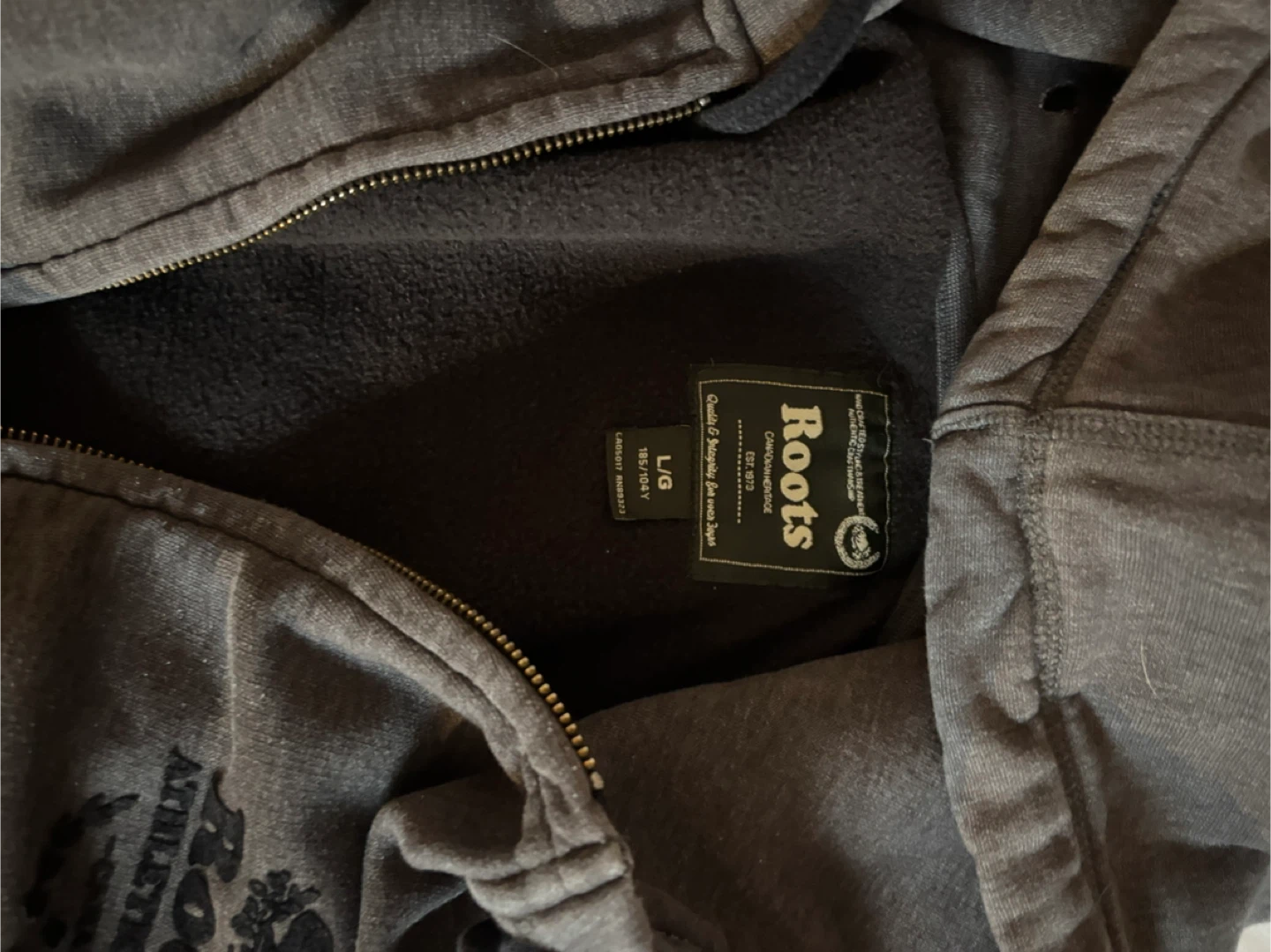 Roots L/G Full Zip Hoodie - Grey - photo 2