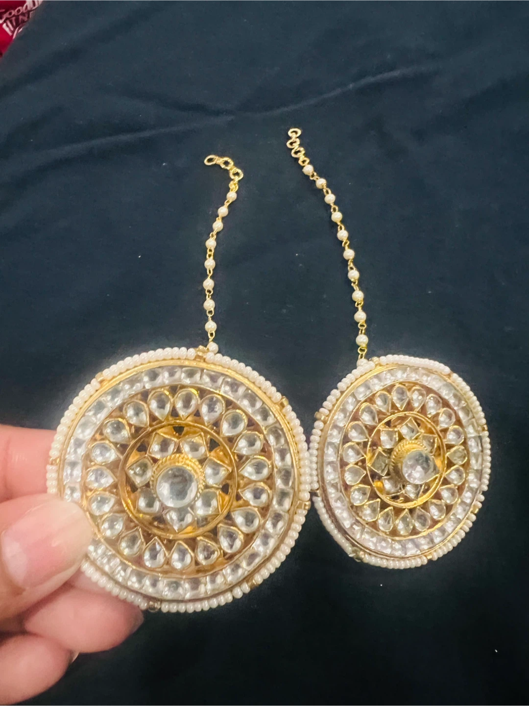 Earrings - Gold and White - photo 2