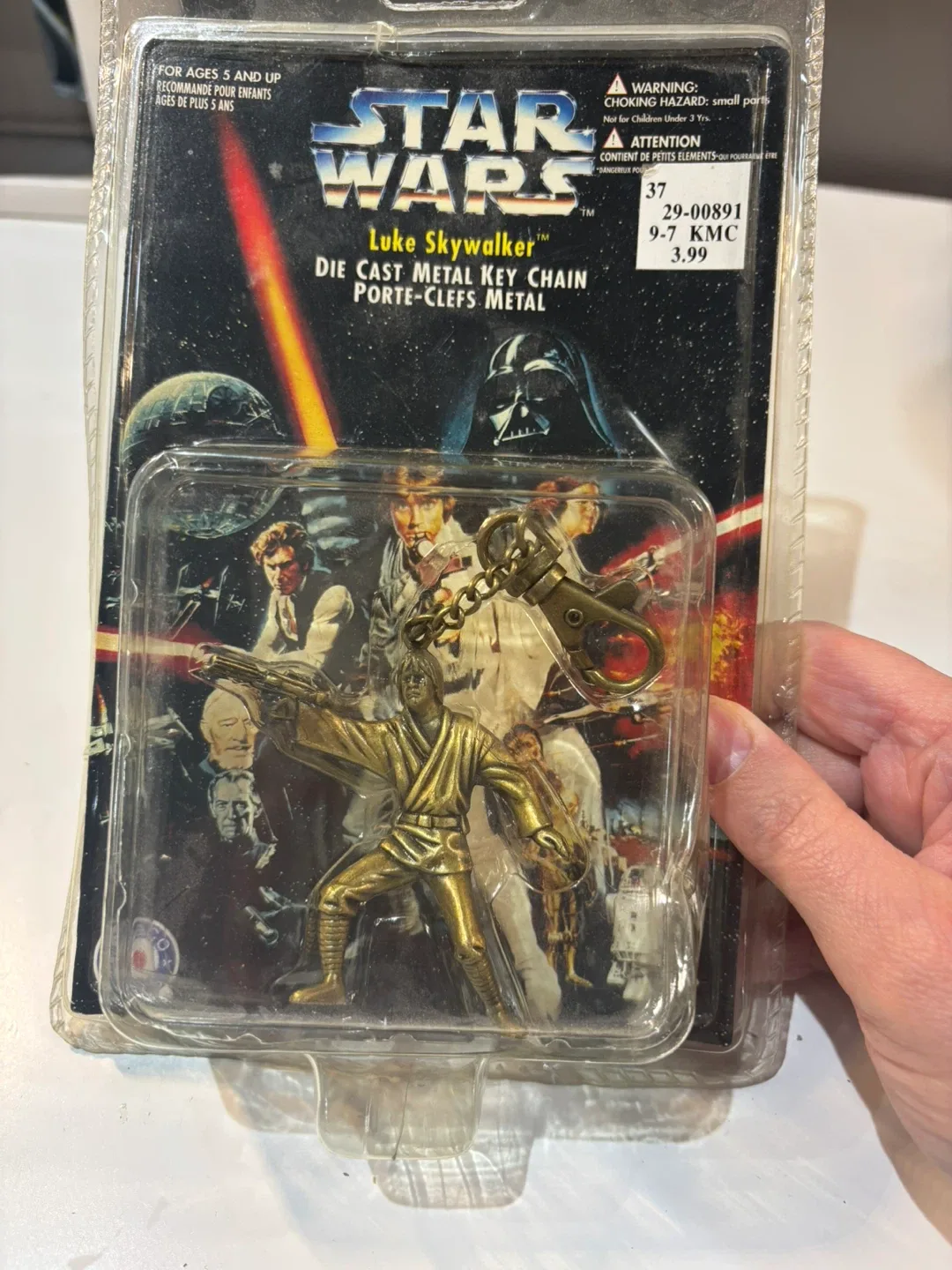 Vintage Star Wars Luke Skywalker Die Cast Metal Keychain