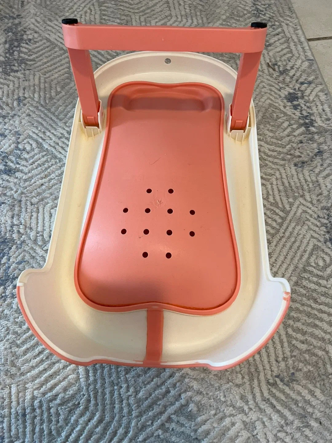 Baby Bath Seat - Pink & White image indicator(3)