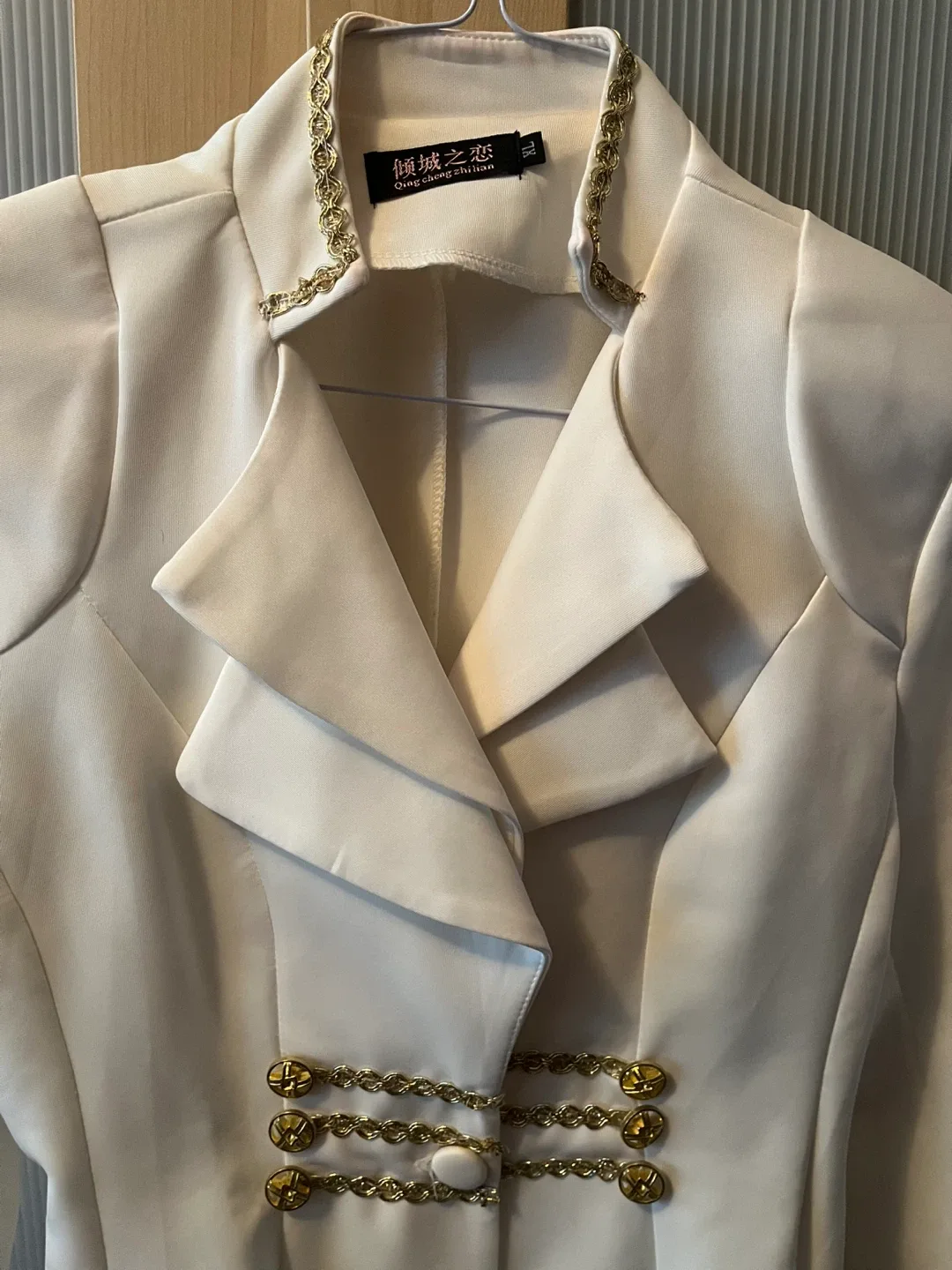 Qing cheng zhilian White Blazer - Size XL image indicator(5)