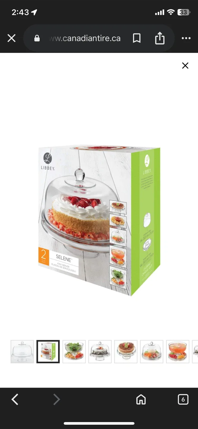 Libbey Selene 2-in-1 Serving Platter & Punch Bowl image indicator(5)