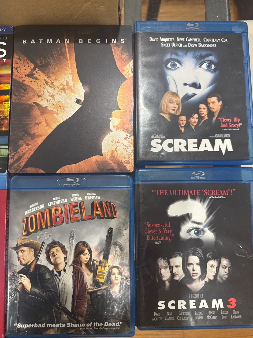 Blu-ray Movies: Batman Begins, Scream, Zombieland, More! image indicator(3)