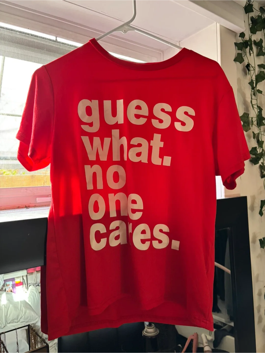 Red T-Shirt - Guess What, No One Cares