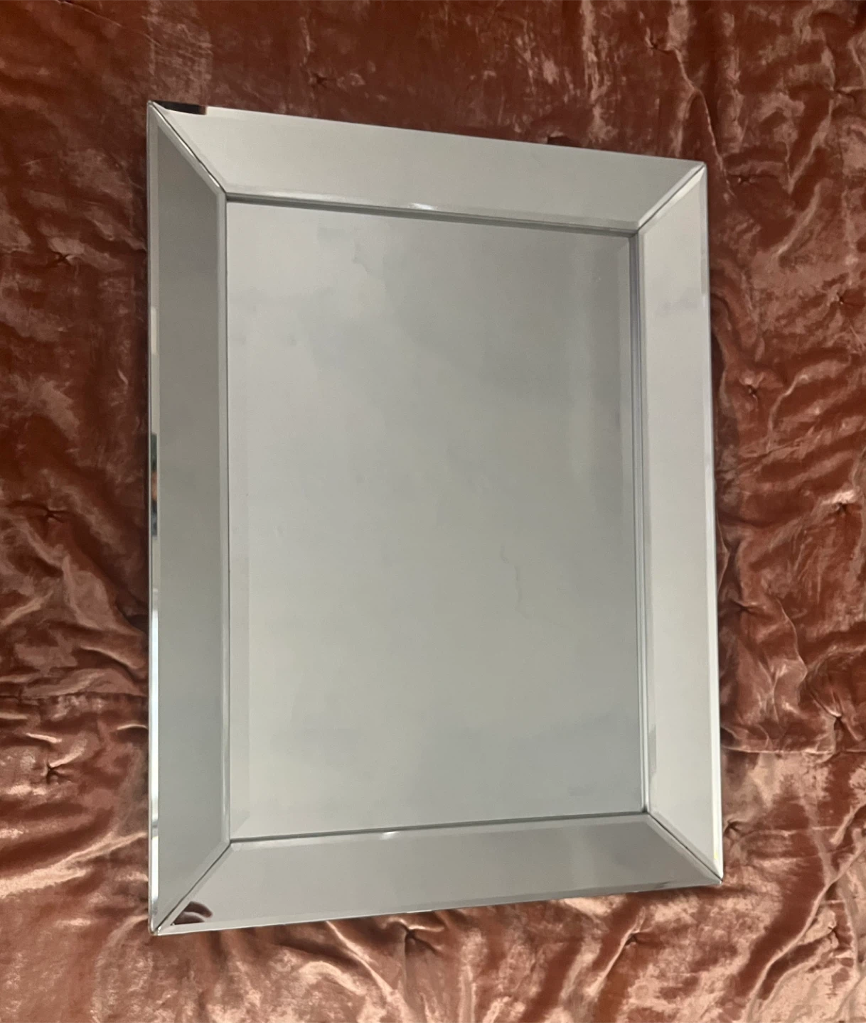 Framed Beveled Mirror