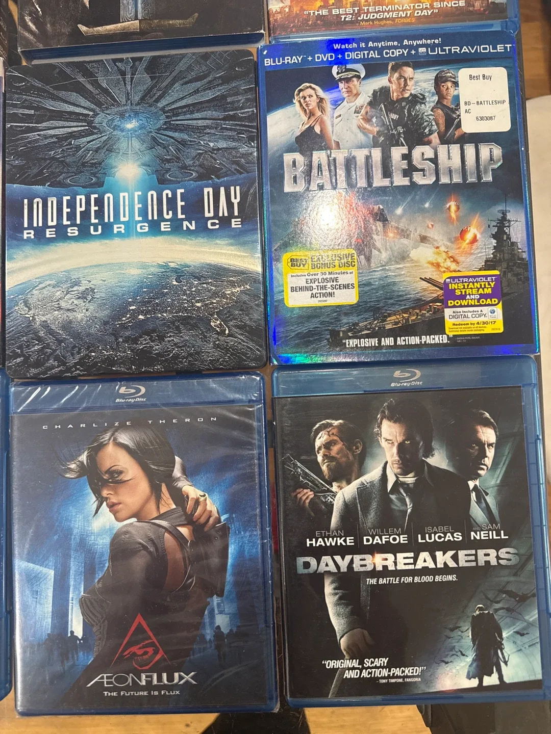 Blu-ray Movies: Independence Day, Aeon Flux, Daybreakers image indicator(4)