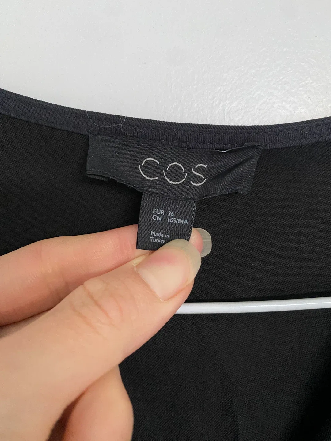 COS Black Dress Size 36 image indicator(2)