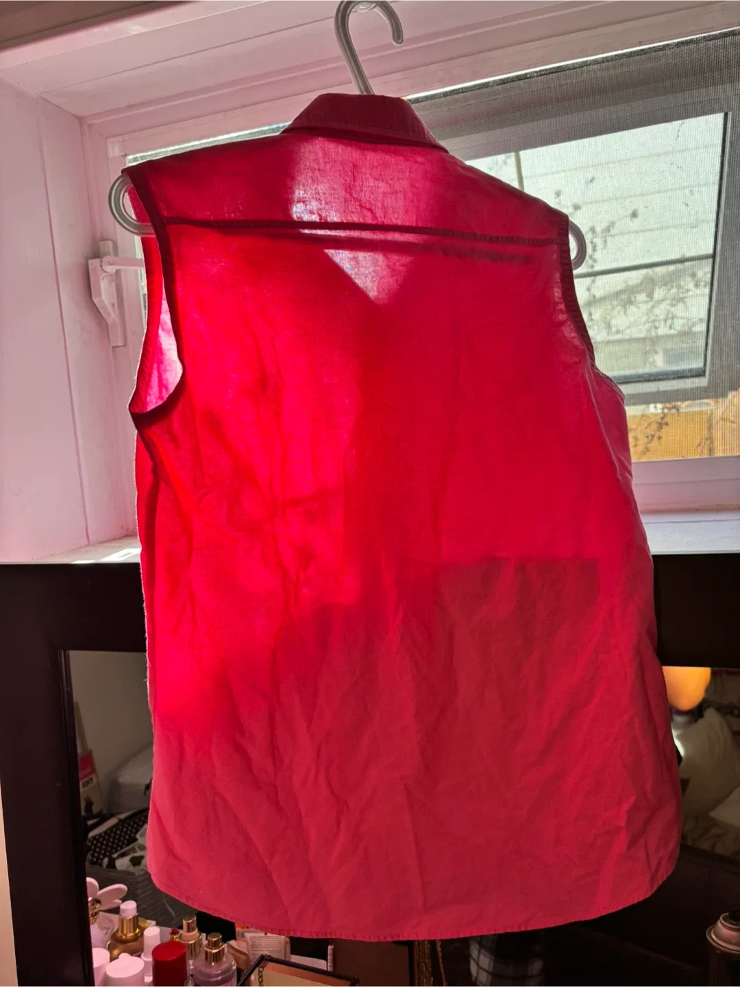 Ralph Lauren Pink Sleeveless Shirt - Size L image indicator(3)