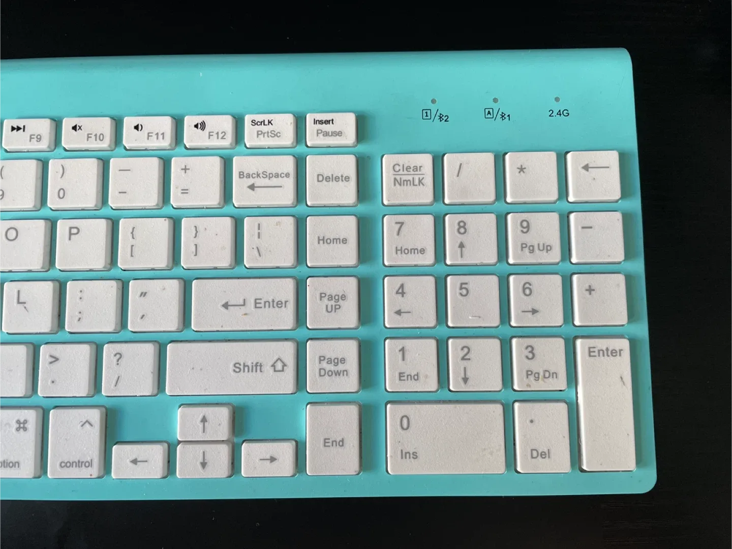 Joyaccess KB2US 2.4G Wireless Keyboard - Turquoise image indicator(2)