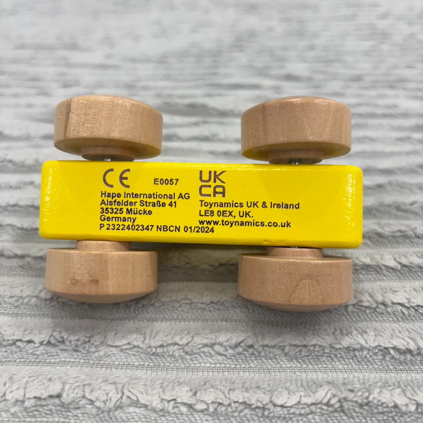 Hape Yellow Wooden Push Along Car Toy image indicator(5)