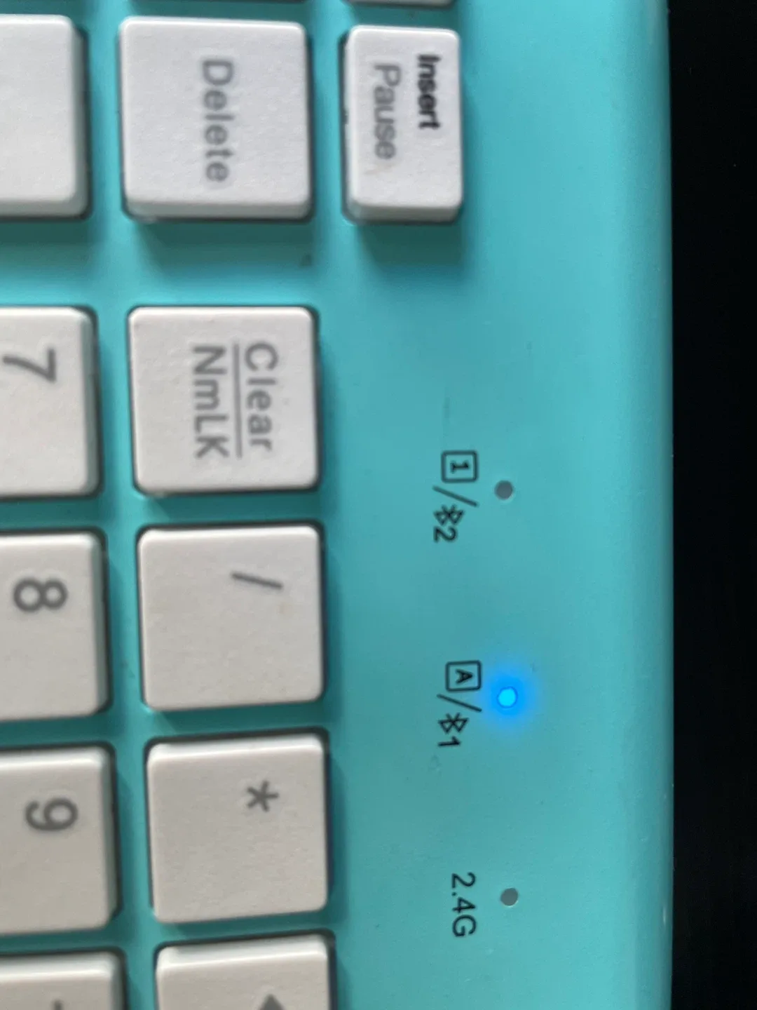 Joyaccess KB2US 2.4G Wireless Keyboard - Turquoise image indicator(6)