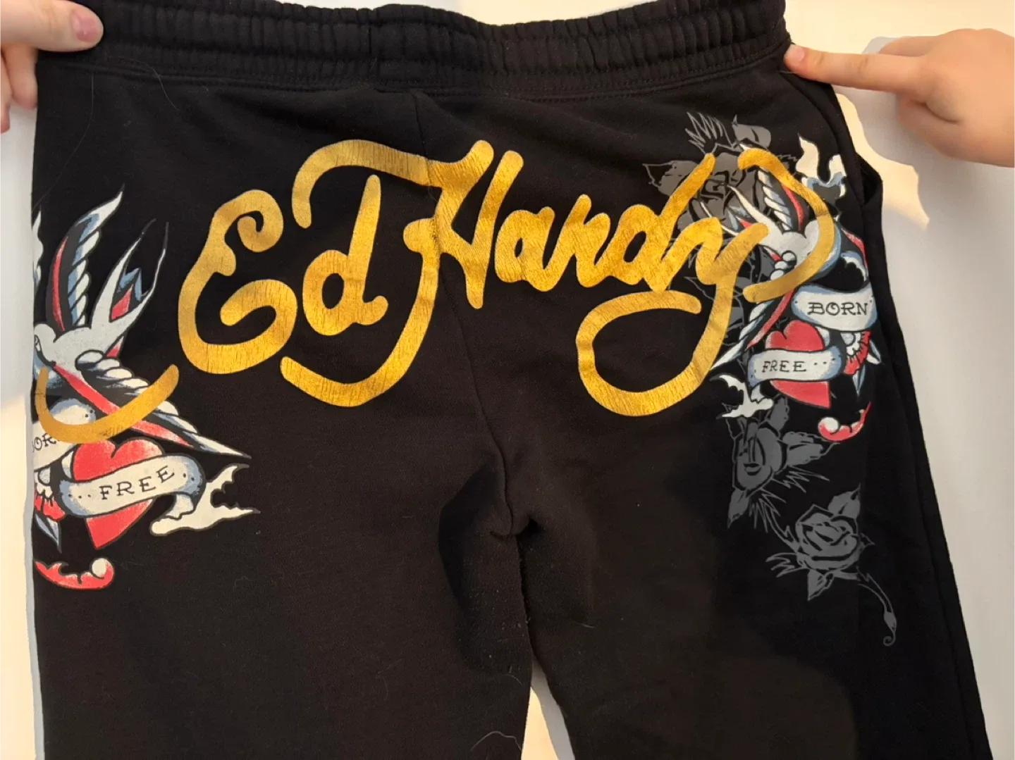 Ed Hardy Black Sweatpants Size M image indicator(2)