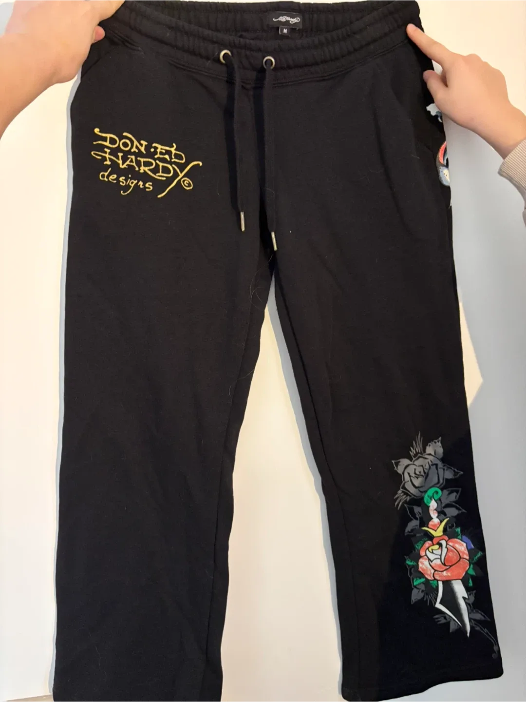 Ed Hardy Black Sweatpants Size M