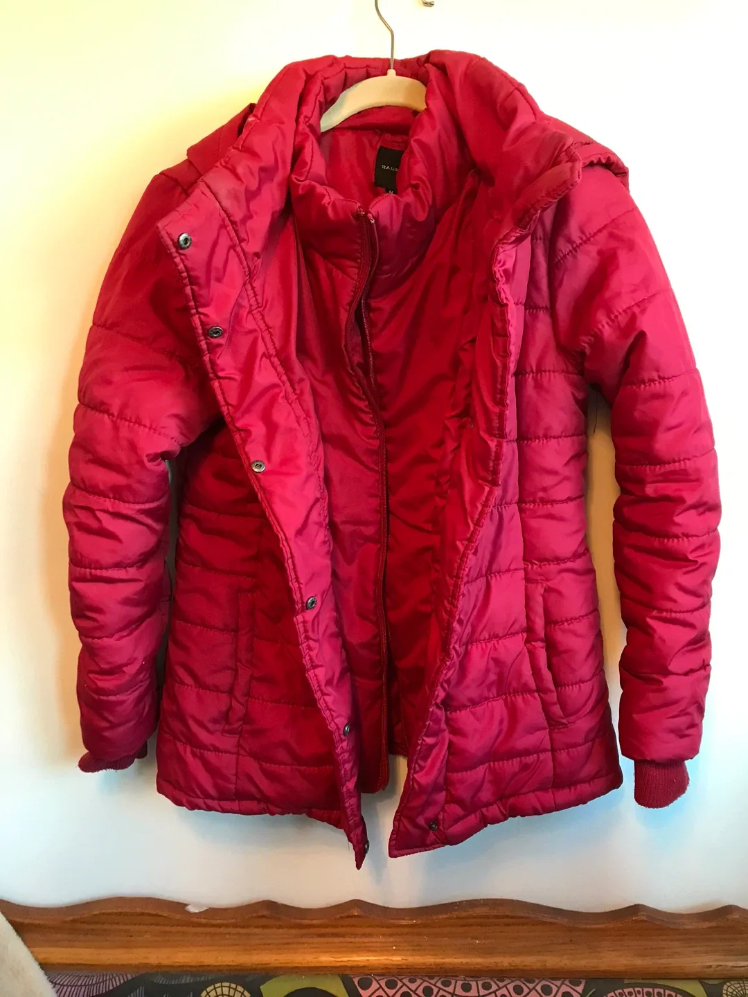 Rampage Red Puffer Jacket - Size M Used