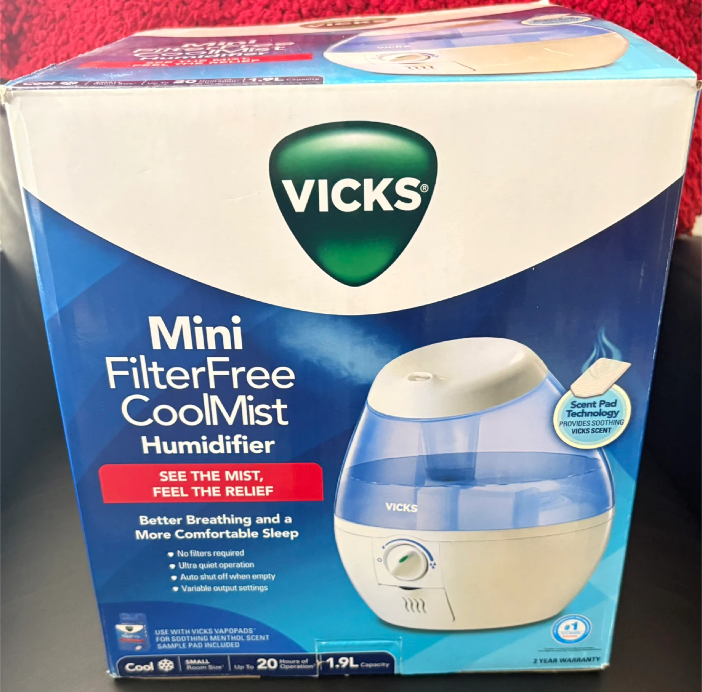 Vicks Mini FilterFree CoolMist Humidifier